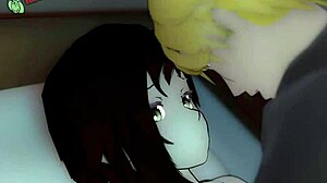 Jaune Breaks Ruby's Virginity with Intense Action