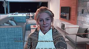 Old gilf gets a cum shower from young cock lovers