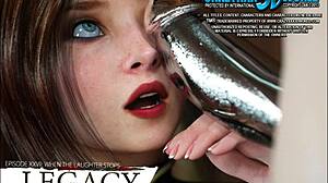 Hey, ever seen laughter stop in 3D comic Legacy Episode 27 with monster cock action?