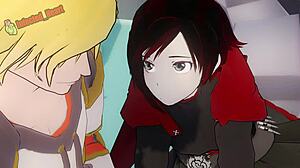 Jaune Breaks Ruby's Virginity with Intense Action
