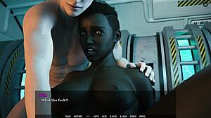 Hot Sex with Ebony Goddess in Interracial Anime Tale