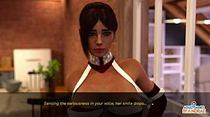 Sensual Christmas anime scene with Elizabeth's lustful curves