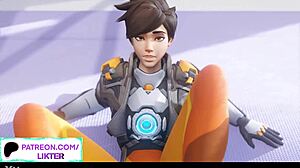 Tracer’s hardcore POV experience in an animated Overwatch hentai movie at 60 frames per second