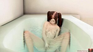 She Got Too Comfortable: Big Tits Bathtub Action Unleashed
