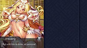 A kinky farewell in the form of a blowjob and anal sex in a cartoon-style anime