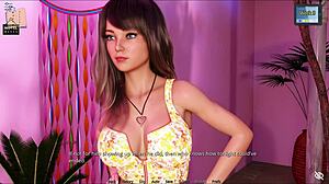 3D adult game with anime style big tits and PC gameplay