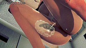 big tits wc game in 3d. checking out the wild toilet scene now.