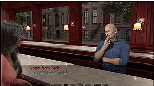 New video features a hot milf seducing a man in a 3D setting
