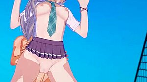 Saki ayase meets a stranger outside school