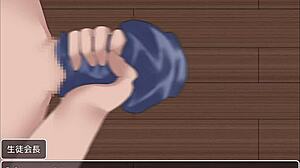 provocative why does garoto masturbate with protagonist's swimsuit in class president part 3?