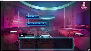 the void club part 8, dancing babe drives me wild with hardcore moves. i can't resist her anime charm!