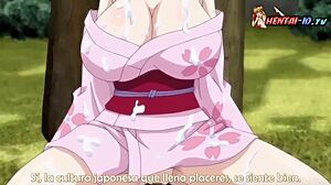 Hentai featuring Russian girl exploring hidden pleasures in town