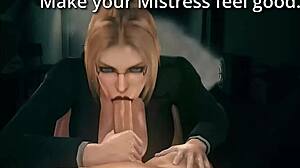 Oral party game with hentai blowjob and jerk off instructions