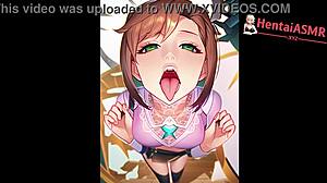 Hentai Waifu Welcomes You with Extreme ASMR Tingles and Deep Sucking.