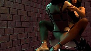 yo, black femboy trap gets pounded by shemale with huge boobs!