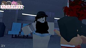 Femboy character from Roblox Koraxlust, a hentai featuring Maledom and Domination