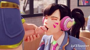 overwatch sfm hmv with d.va and countdown in wild monster action