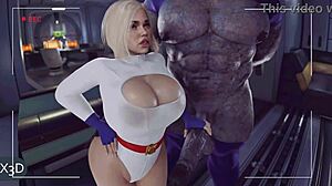 Darkseid Brutally Breeds Power Girl with Relentless Big Cock Action