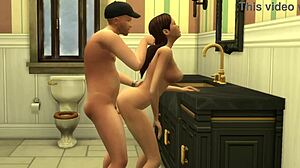 brittney from wilkins family bangs step-dad and brother in steamy bathroom encounter. shocking 3d family action unfolds!