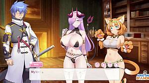 Virgin catgirl Starry gets a messy creampie in episode 2 of Open at Nine.