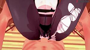 Sunako Nakahara, office girl, asks, 