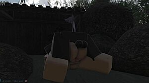 just caught this chick getting pounded hard by the pond, didn’t expect that.