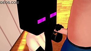 Enderwoman in Hot Fishnets Wants to Screw in Minecraft Hentai