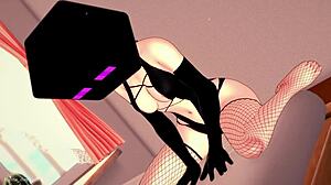 Enderwoman in Hot Fishnets Wants to Screw in Minecraft Hentai