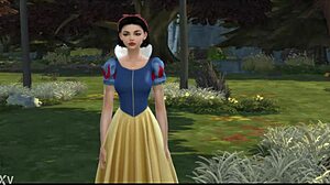 Rachel Z as Snow White gets banged hard in hentai group action