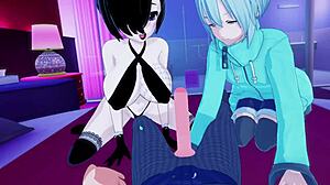 With Emo Friend From Motel To Karaoke Koikatsu Party Vr