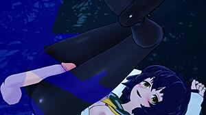 Night encounter with magia baiser in mahoako hentai