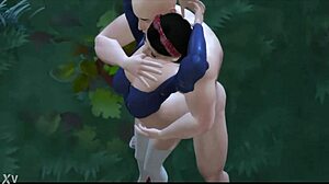 Rachel Z as Snow White gets banged hard in hentai group action