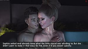 3D cartoon of stepmother seduction