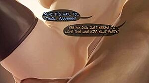 Akali's steamy train hentai scene
