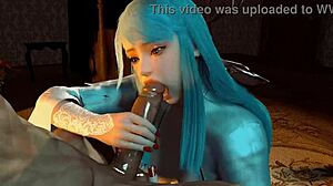 3D Cute Asian Cosplay Model Cheats with Big Dick Stranger in Part 2