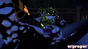 vrchat blowjob action in hot tub with alien monster