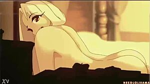 Hentai-kohtauksessa kiimaiset hahmot villissä panemisessa