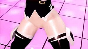 Hentai with a sexy toon pussy creampie scene at HMV