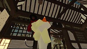 demon whore gets stuffed hard in roblox anal play