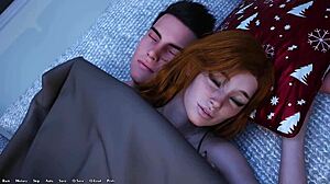 Rdečelaska z velikimi joškami samo v nedrčku me zvabi na kavč v Being a Dik 239