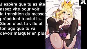 Bowsette Turns You Into Her Submissive Sissy With Anal Play JOI-CEI in French