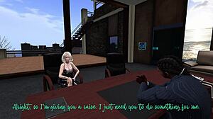 second life black man dominates latina secretary with hardcore creampie