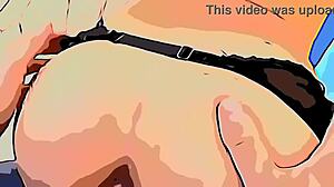 cartoon stranger sneaks in and takes my ass.