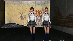 3D Redhead Lesbian Babe Gets Eaten Out in Hardcore Action