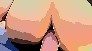 cartoon stranger sneaks in and takes my ass.