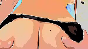 cartoon stranger sneaks in and takes my ass.