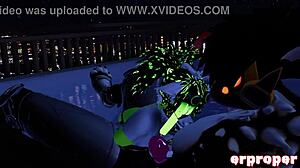 vrchat blowjob action in hot tub with alien monster