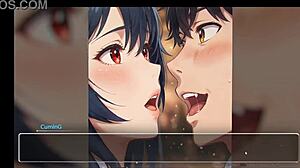Exhib Couple Blurs Walls at Beach in Hentai Game