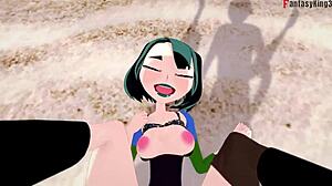 gwen gets wild on the beach with total drama sex fantasy 2