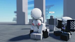 Roblox Avatar Enjoys Rough Private Time in 3D Scene